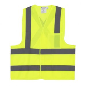 Colete Refletivo de Bolso Verde Limão Carbografite