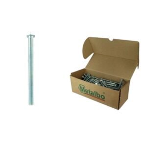 Parafuso Sextavado Zincado 5/16x3' 100 Pcs